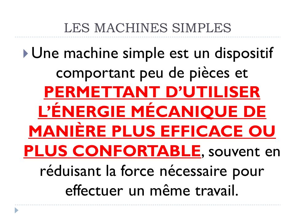 Les Machines Simples Ppt T L Charger